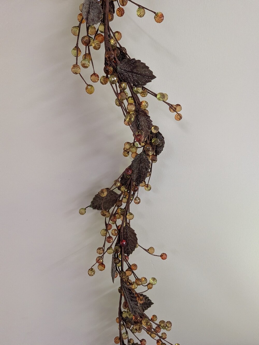 CRATE AND BARREL jewel beaded garland fall decor holiday - Picture 6 of 9